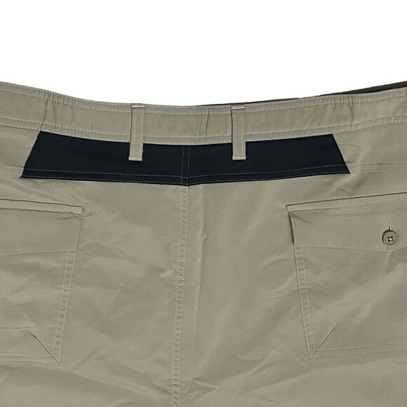 Roundtree & Yorke Performance Shorts Men’s 48 Tan  Pockets Stretch Flat Front - Picture 4 of 9